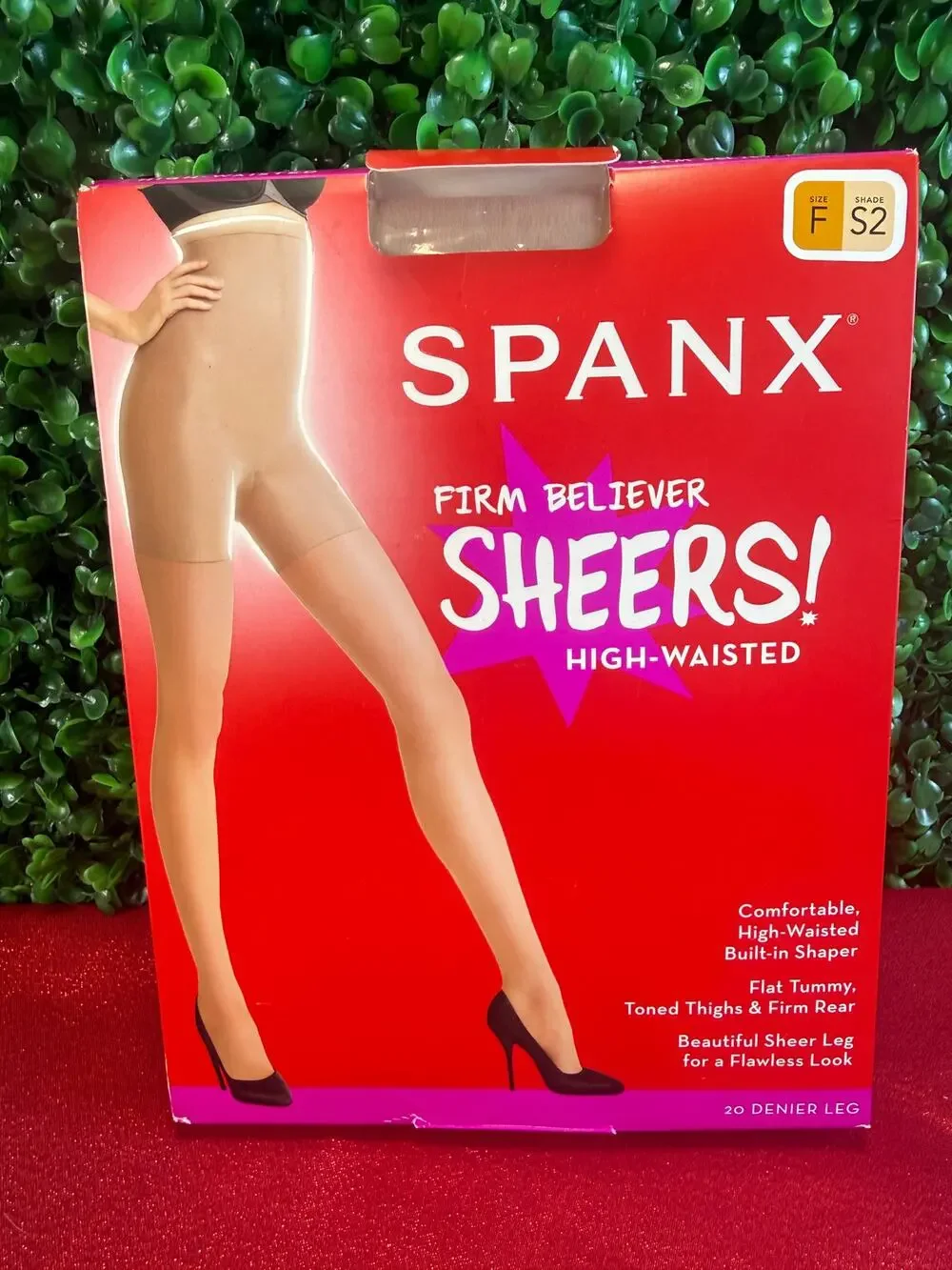 NIP SPANX Firm Believer High-Waisted Shaping Sheers Pantyhose Size F Shade S2
